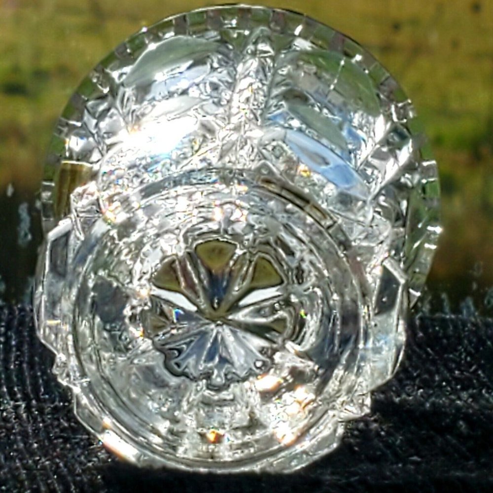 Anna Hutte Vintage Lead Crystal Toothpick Holder West Germany 1970s Bleikristall - Picture 8 of 9